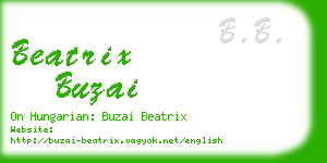 beatrix buzai business card